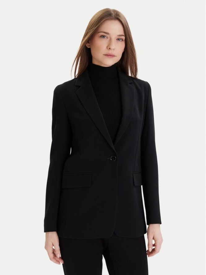 Boss Marynarka Jocaluah 50490053 Czarny Regular Fit