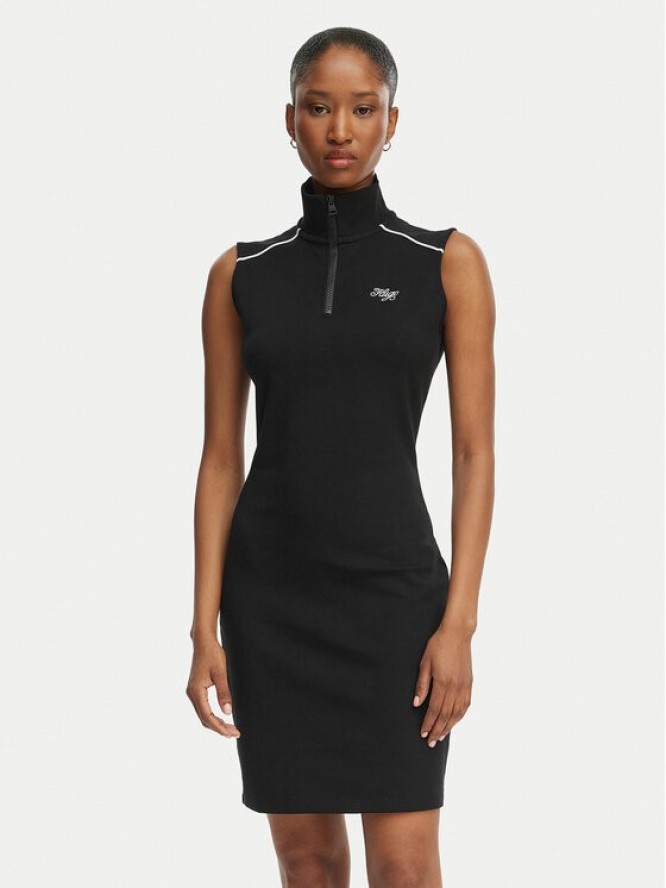 HUGO Sukienka codzienna Nuzippo 50558614 Czarny Extra Slim Fit