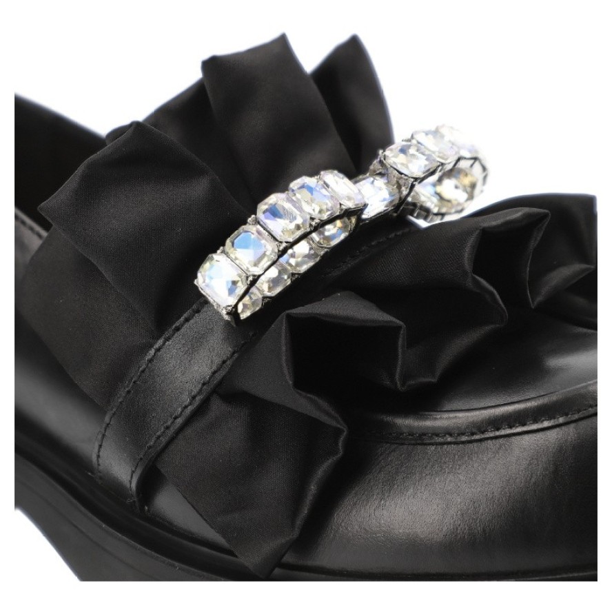 Czarne Półbuty Tuffoni Eleganckie Obuwie Damskie Premium