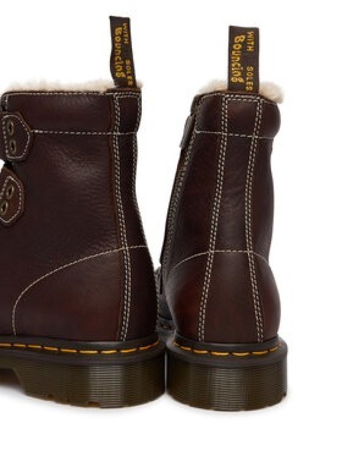 Dr. Martens Trzewiki 1460 Lace To Toe Fur Lined DM41417200 Brązowy