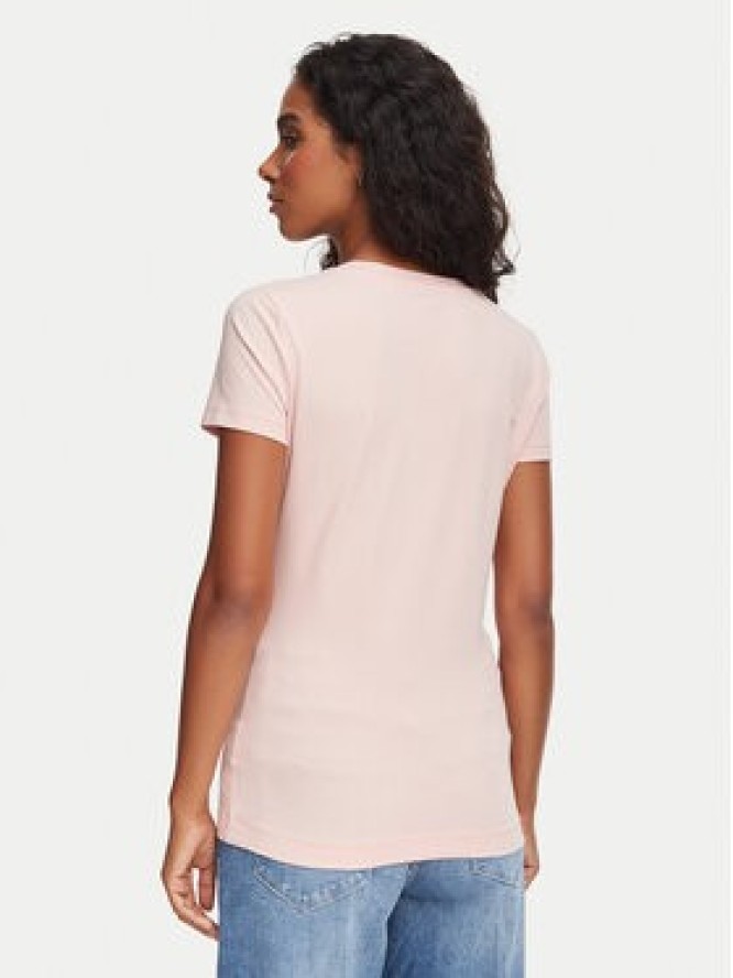 Guess T-Shirt W6YI56 K5028 Różowy jasny Slim Fit