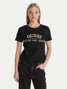 Guess T-Shirt V6RI16 I3Z14 Czarny Regular Fit