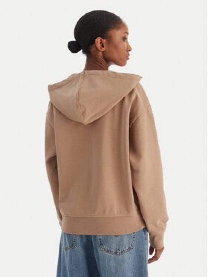 Calvin Klein Jeans Bluza Archive Logo French Terry LV047B237G Brązowy Regular Fit