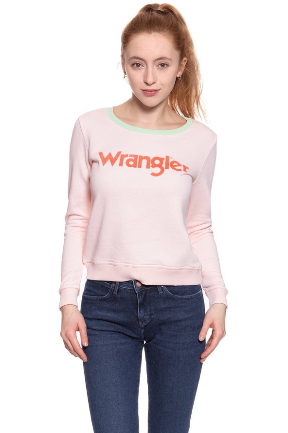DAMSKI SWETER WRANGLER RETRO KABEL SWT ROSEWATER W602RHYLF 112130380