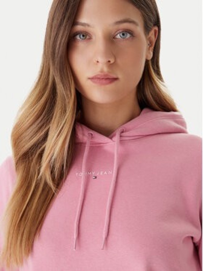 Tommy Jeans Bluza Linear DW0DW21963 Różowy Regular Fit