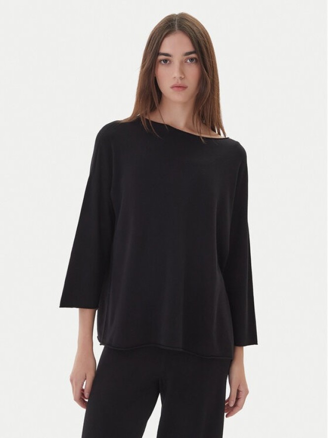 Kontatto Sweter 3M0801C Czarny Regular Fit