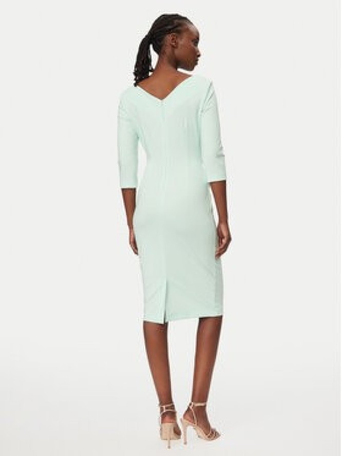 Rinascimento Sukienka koktajlowa CFC0127699003 Zielony Slim Fit