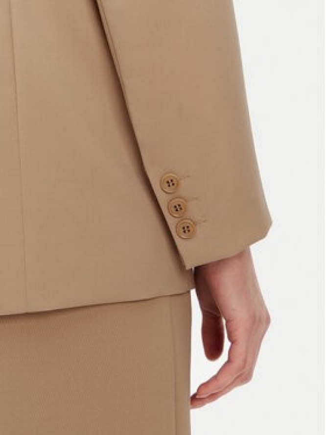 Weekend Max Mara Marynarka Materia 2515041091 Beżowy Regular Fit