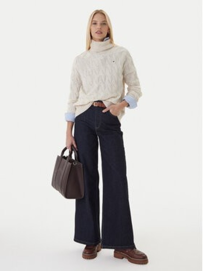 Tommy Hilfiger Golf WW0WW46791 Beżowy Regular Fit