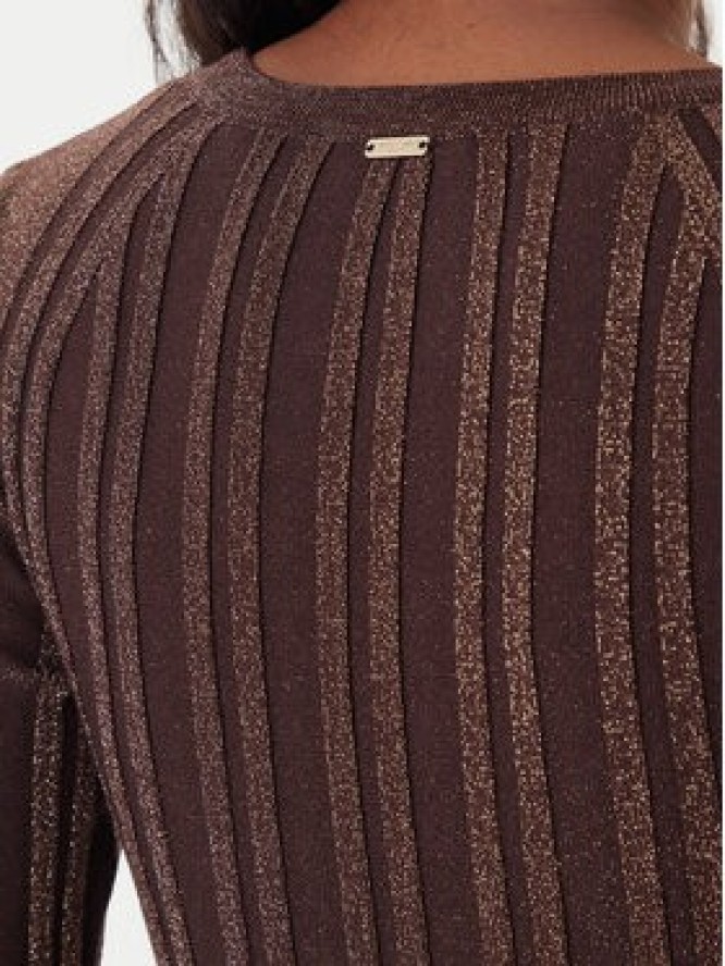 Fracomina Sweter FJ25WT7013K463Q7 Brązowy Slim Fit