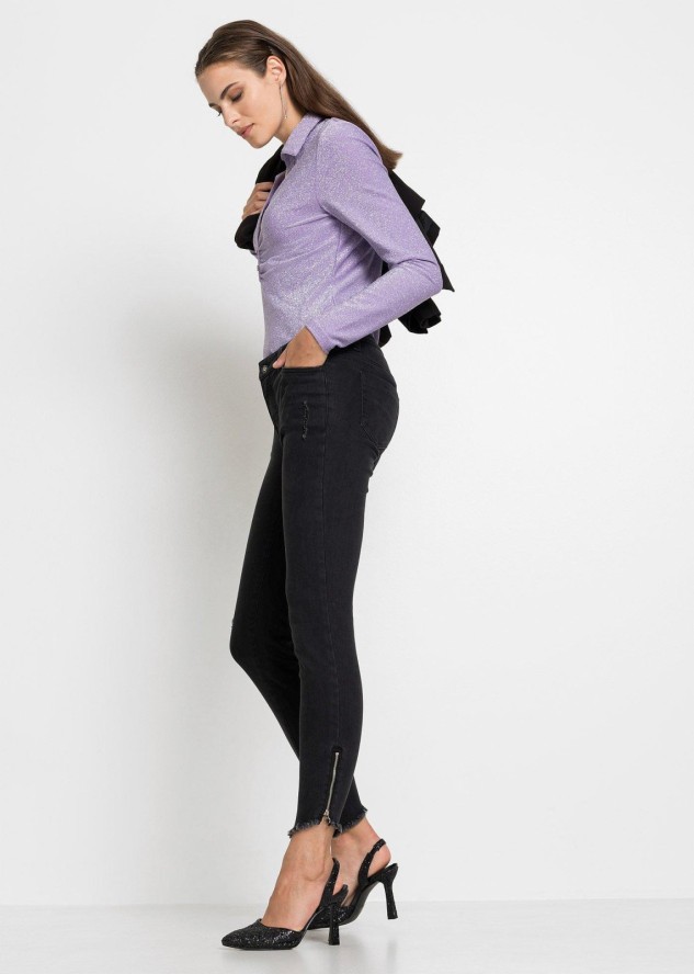 Dżinsy Skinny, mid waist ze stretchem