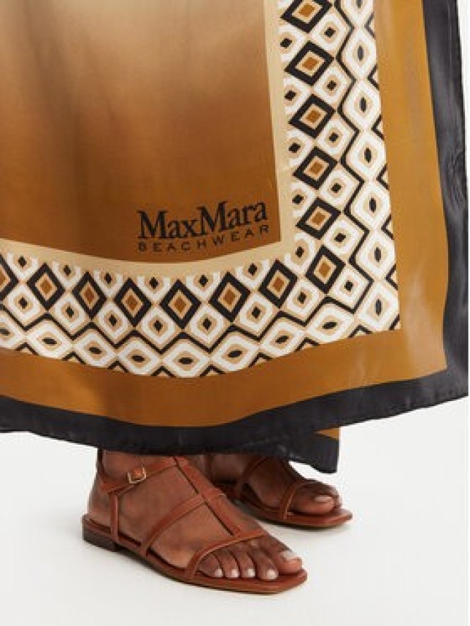 Max Mara Beachwear Chusta Ottico 2516541019 Brązowy