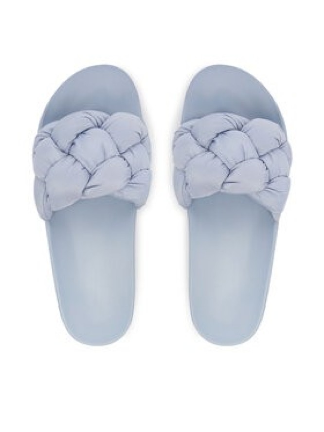 Tommy Jeans Klapki Tjw Braided Slides EN0EN02975 Błękitny