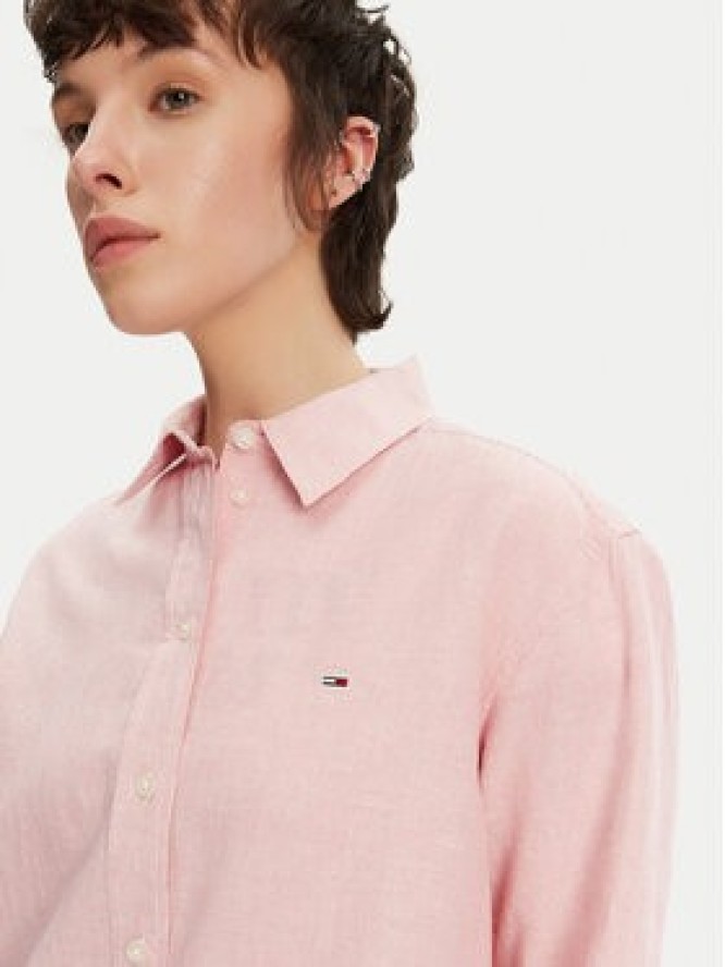 Tommy Jeans Koszula DW0DW20292 Różowy Relaxed Fit
