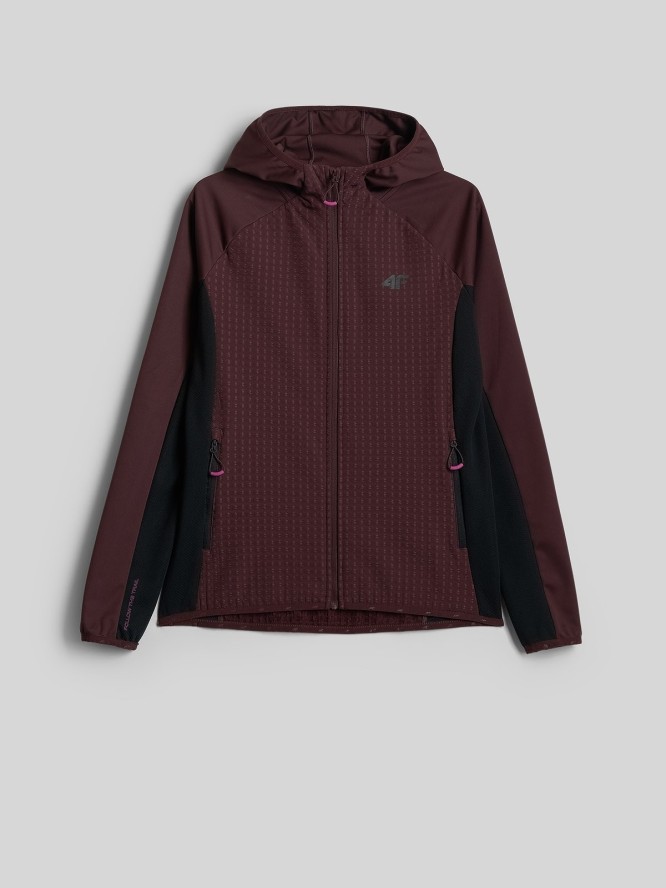 4F Kurtka softshell wiatroodporna damska - czarna XS