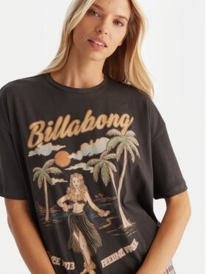 Billabong T-Shirt EBJZT00477 Czarny Oversize