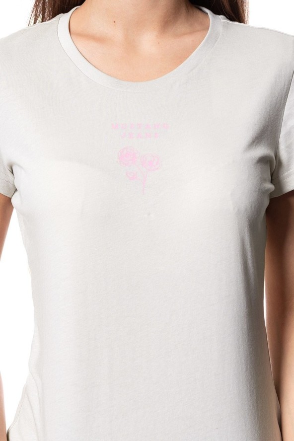 MUSTANG T SHIRT DAMSKI Alexia C Print Dove 1009807 4025