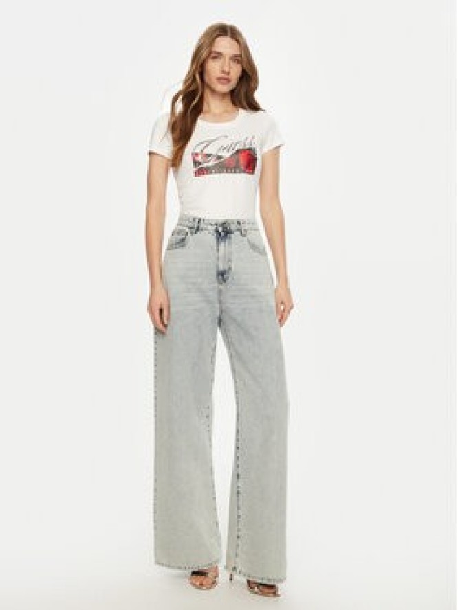 Guess T-Shirt W5RI03 J1314 Biały Regular Fit