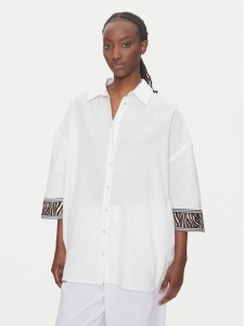 LOLA CASADEMUNT Koszula LS2515036 Biały Relaxed Fit