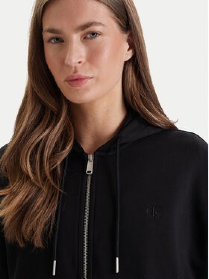 Calvin Klein Jeans Bluza Monogram LV047F208G Czarny Relaxed Fit