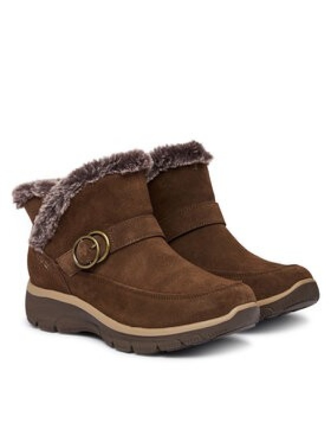 Skechers Botki Easy Going - Gentle Winter 168185 Brązowy