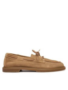 Tommy Hilfiger Półbuty Light Suede Boat Shoe FW0FW09337 Brązowy