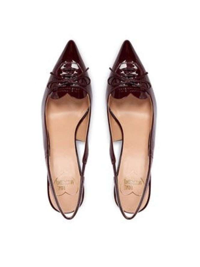 LOVE MOSCHINO Szpilki JA10517G0NIH0556 Bordowy