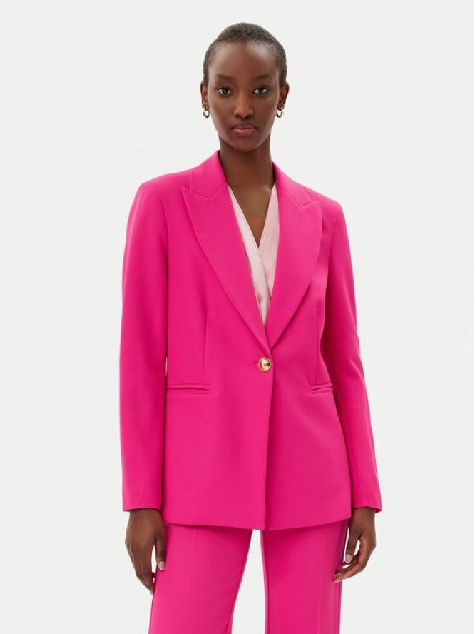 Maryley Marynarka 25EB187/M27/43AL Różowy Regular Fit