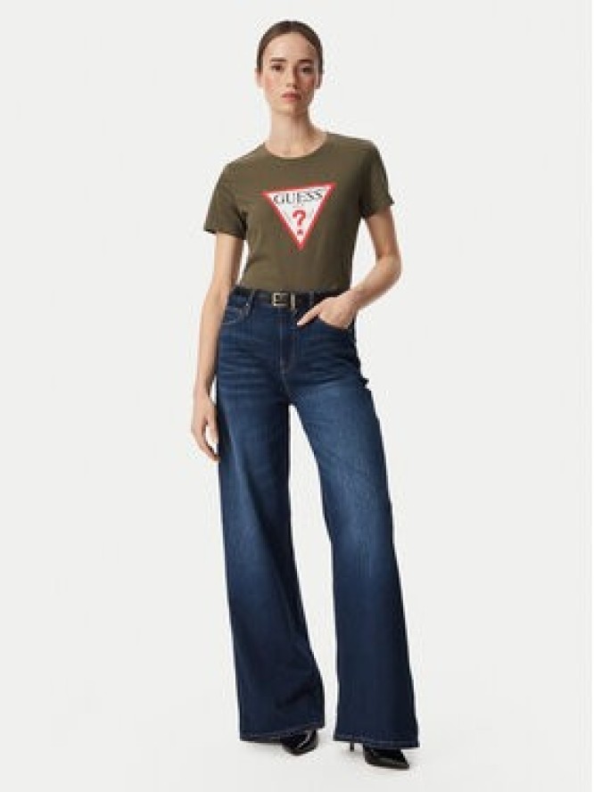 Guess T-Shirt W1YI1B I3Z14 Khaki Regular Fit