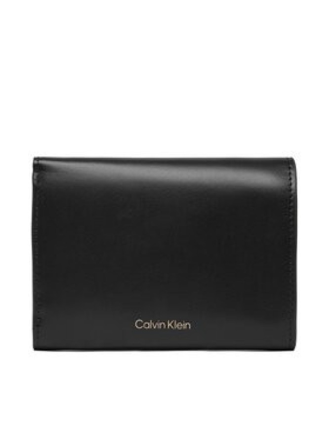 Calvin Klein Portfel Hardware Trifold With Zip Pocket LV04F1116G Czarny