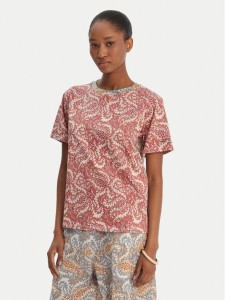 Weekend Max Mara T-Shirt Bussola 2615971022 Czerwony Regular Fit