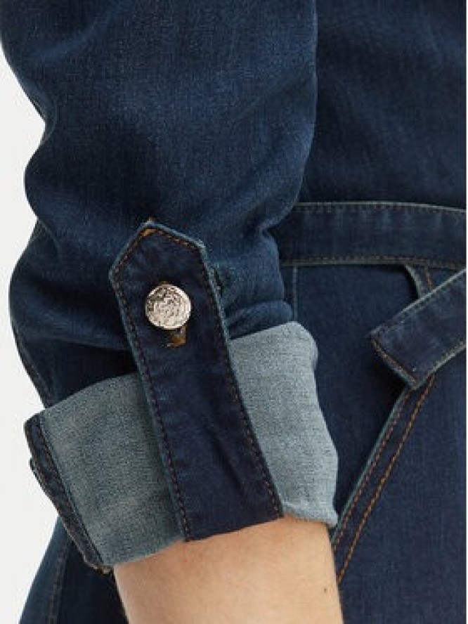 Morgan Sukienka jeansowa 261-RODEX Granatowy Slim Fit