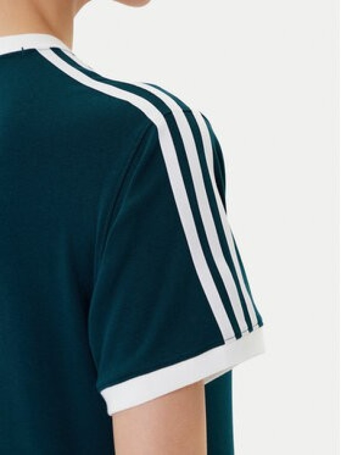 adidas T-Shirt 3-Stripes JY4855 Zielony Regular Fit