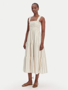 Seafolly Sukienka letnia Faithfull 55649-DR Beżowy Regular Fit