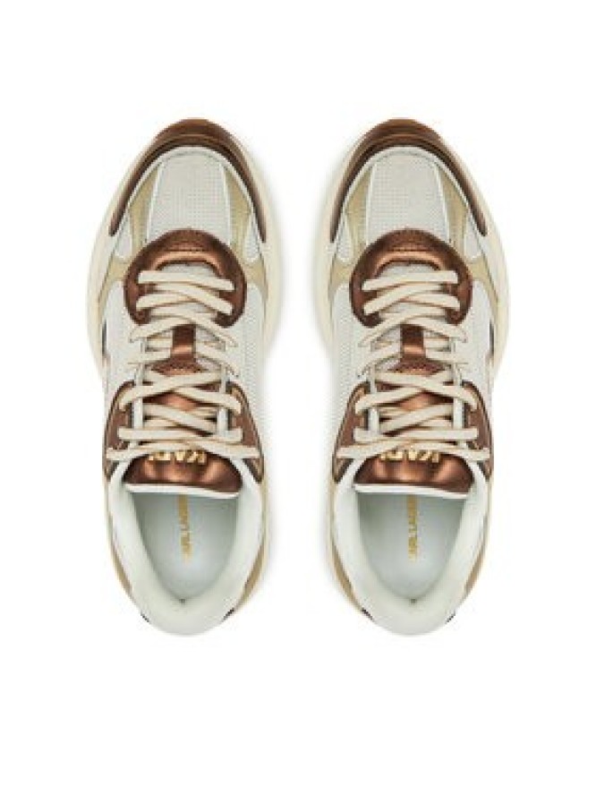 KARL LAGERFELD Sneakersy Komet KL65638M Złoty