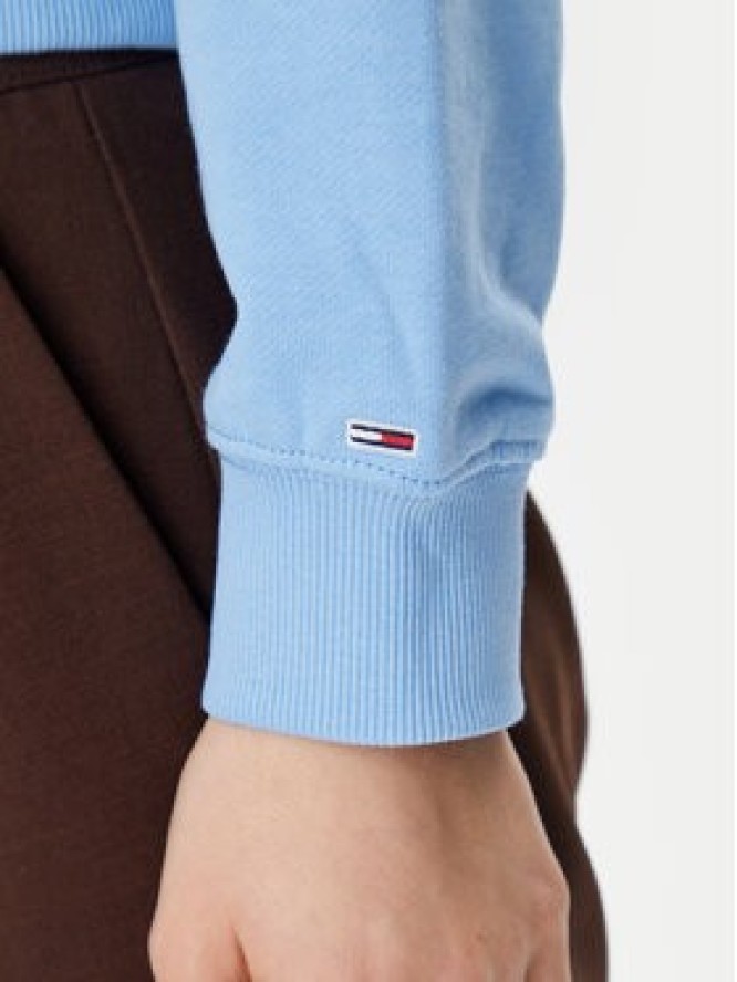 Tommy Jeans Bluza Script DW0DW20306 Niebieski Relaxed Fit