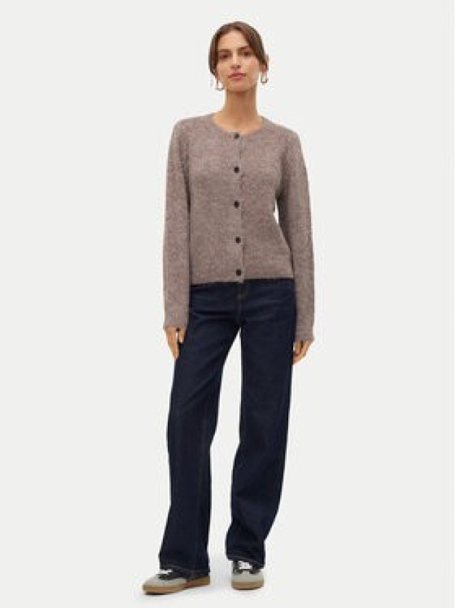 Vero Moda Kardigan Novah 10320496 Brązowy Regular Fit
