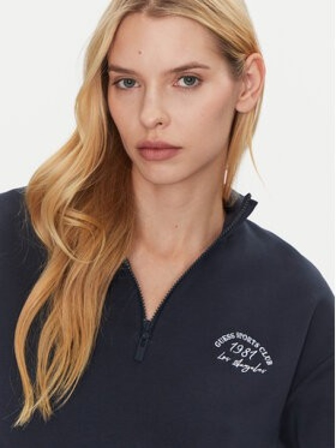 Guess Bluza V5GQ06 KCS01 Granatowy Regular Fit