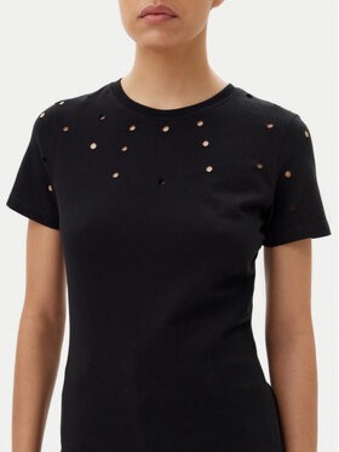 Silvian Heach T-Shirt GPP25070TS Czarny Regular Fit