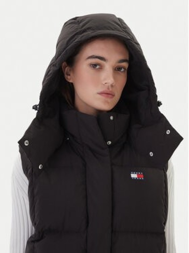 Tommy Jeans Bezrękawnik Tjw Alaska Grid Down Vest DW0DW21627 Czarny Regular Fit
