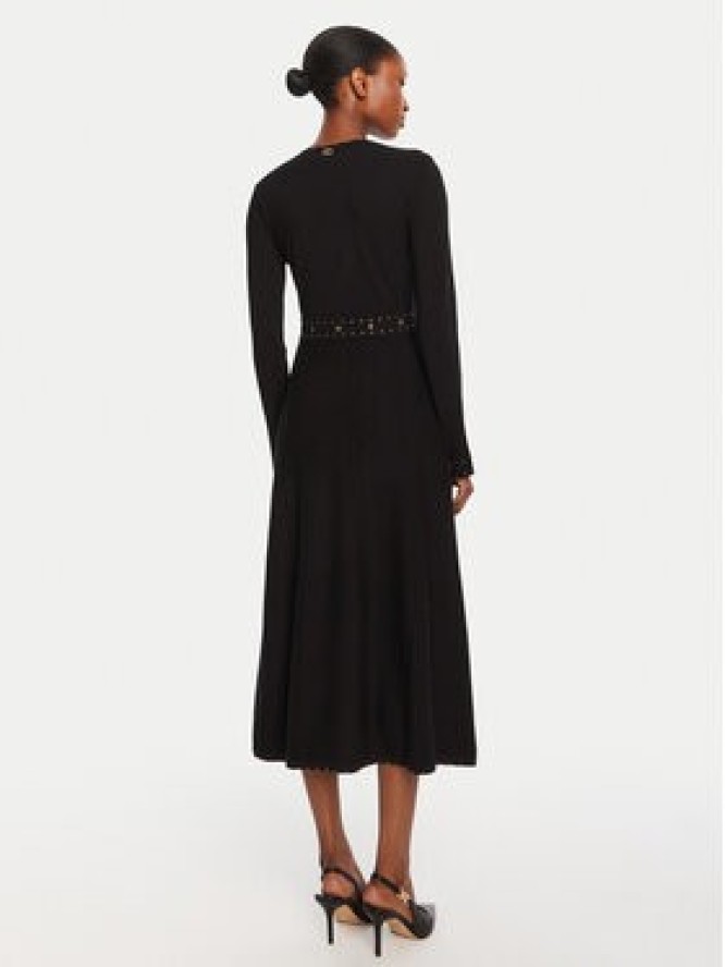 TWINSET Sukienka dzianinowa 252TP3271 Czarny Regular Fit