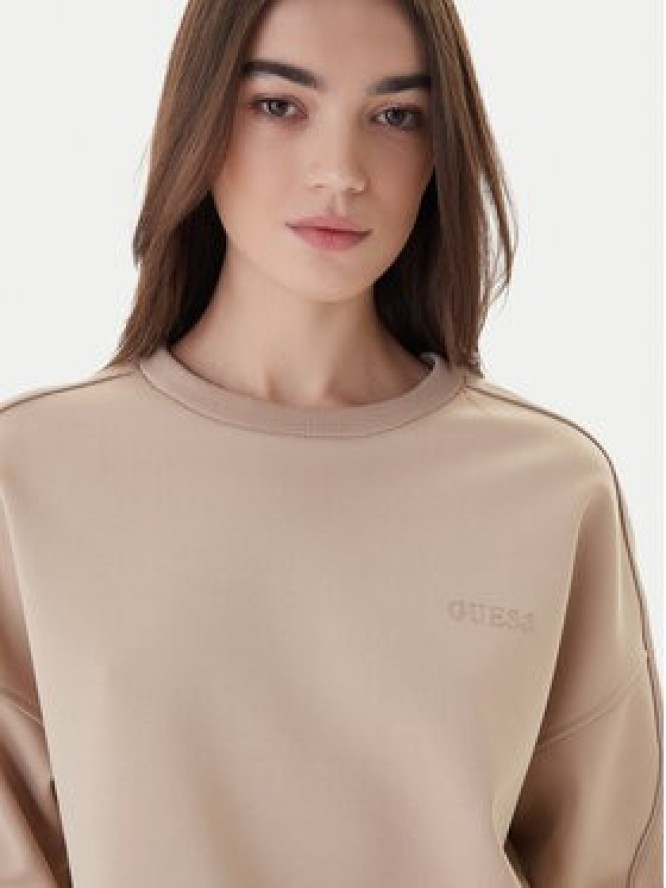 Guess Bluza V6RQ96 KCX22 Beżowy Regular Fit