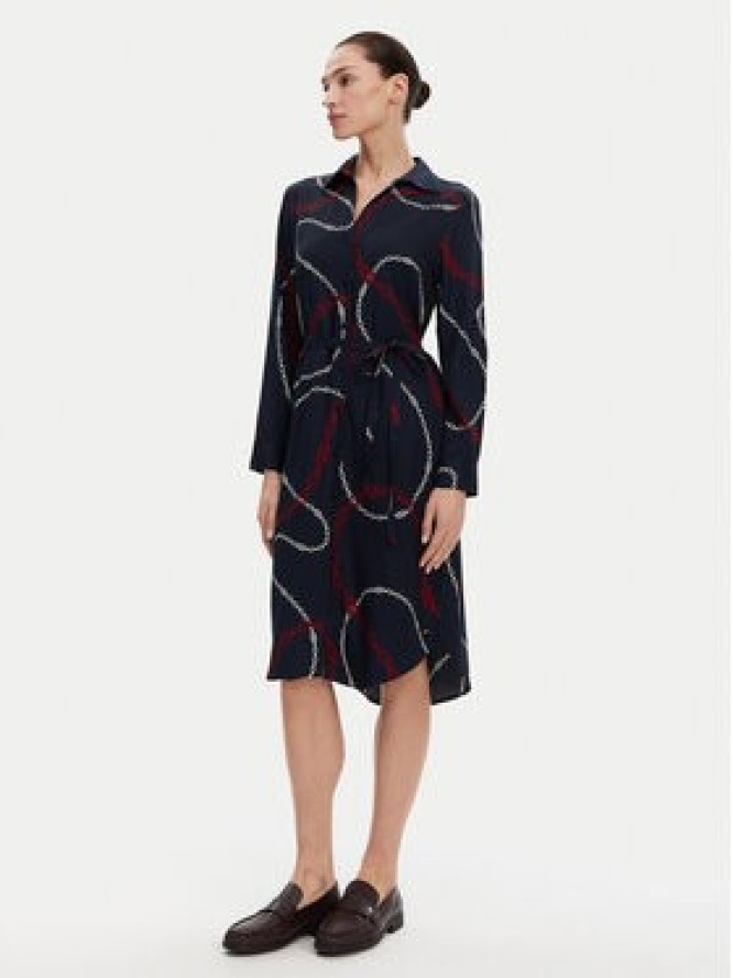 Tommy Hilfiger Sukienka koszulowa WW0WW44665 Granatowy Regular Fit