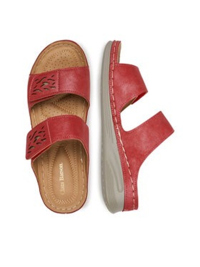 Clara Barson Klapki WYL05010-11 Czerwony