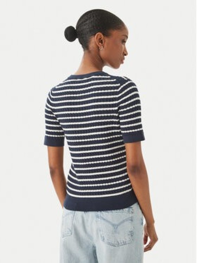 Tommy Hilfiger Sweter WW0WW49613 Granatowy Slim Fit