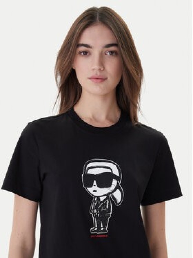 KARL LAGERFELD T-Shirt A1W17126 Czarny Regular Fit