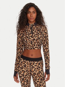 Reebok Bluza techniczna Francis RK25162CCW Beżowy Slim Fit