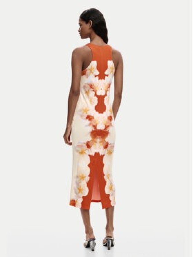 Desigual Sukienka codzienna Jasmine 26SWVK37 Pomarańczowy Slim Fit