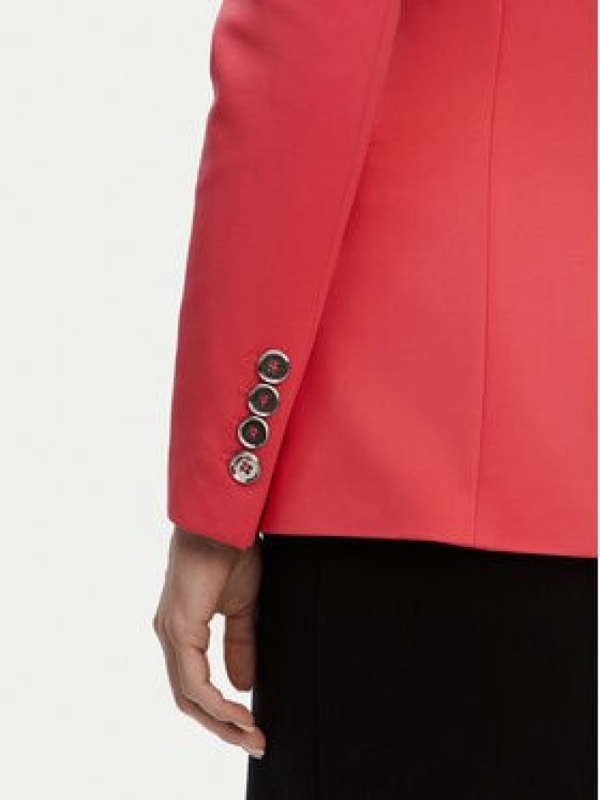 PINKO Marynarka 104903 A1L3 Koralowy Regular Fit