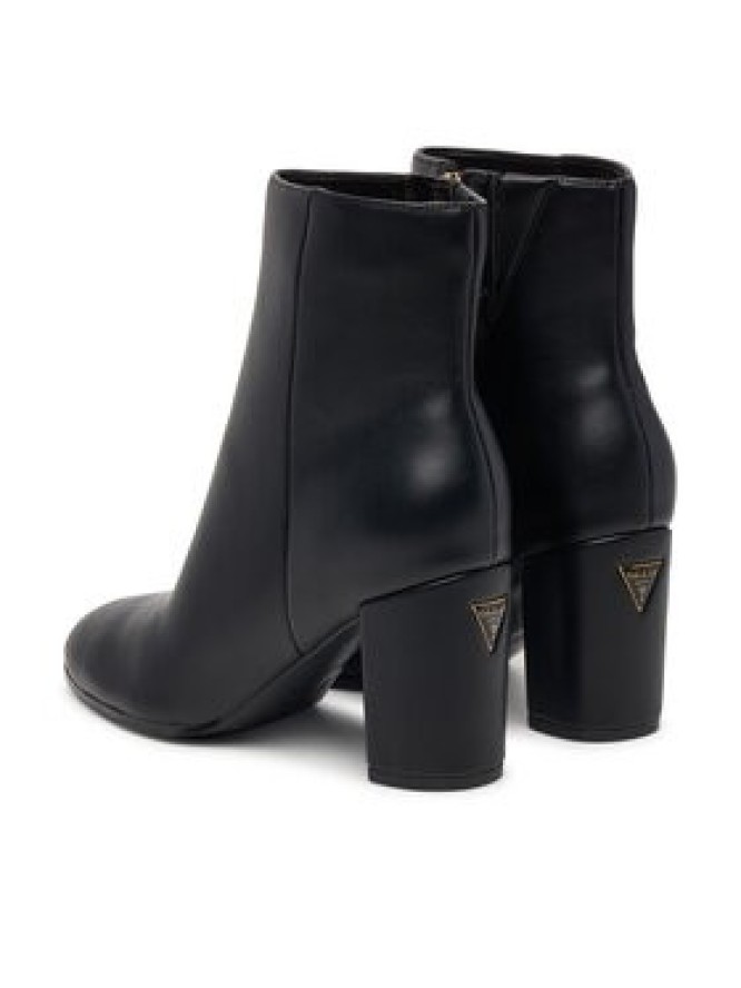 Guess Botki FLFBER LEA10 Czarny